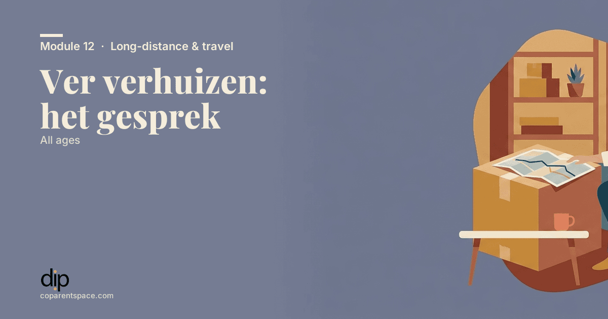 Ver verhuizen: het gesprek