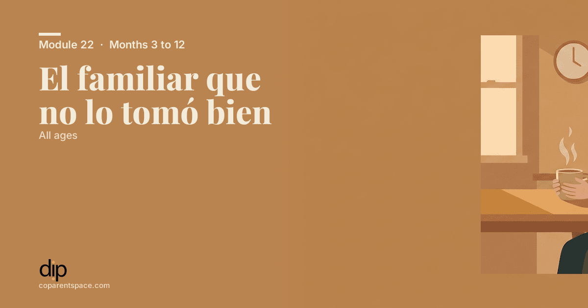 El familiar que no lo tomó bien