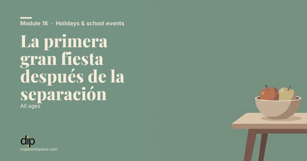 La primera gran fiesta después de la separación