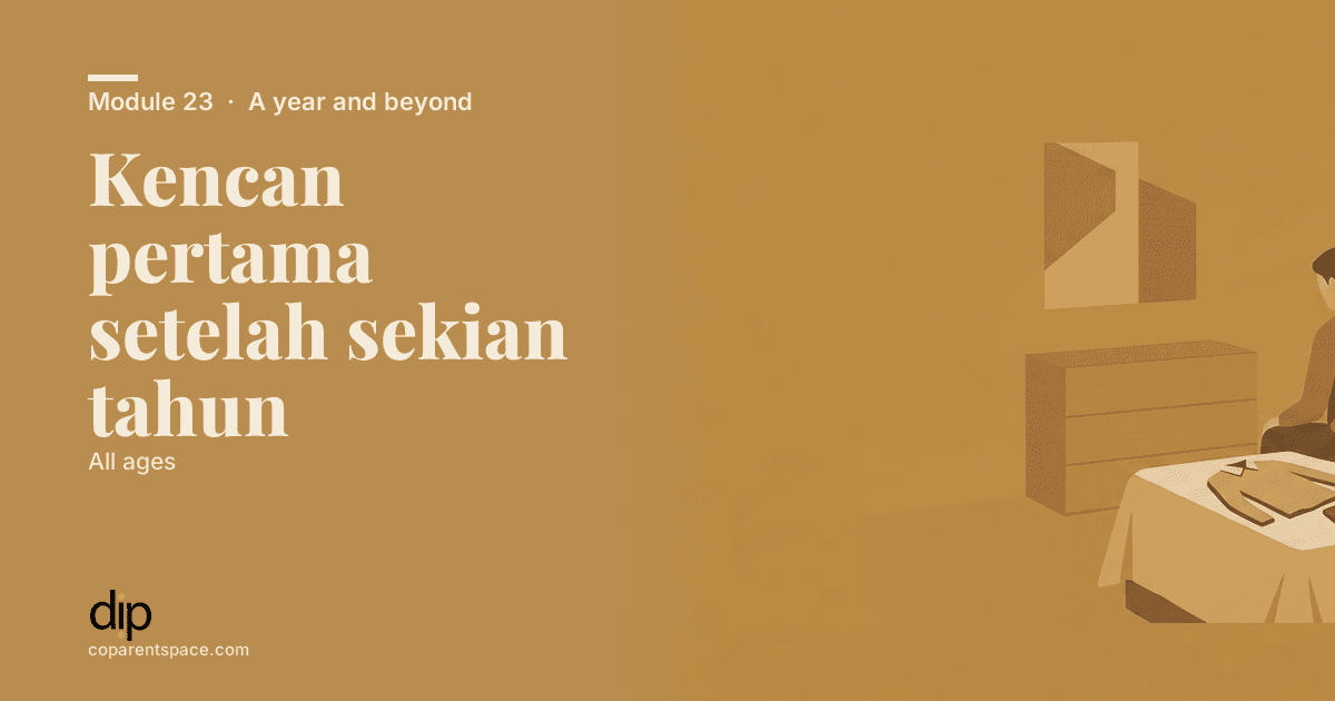 Kencan pertama setelah sekian tahun