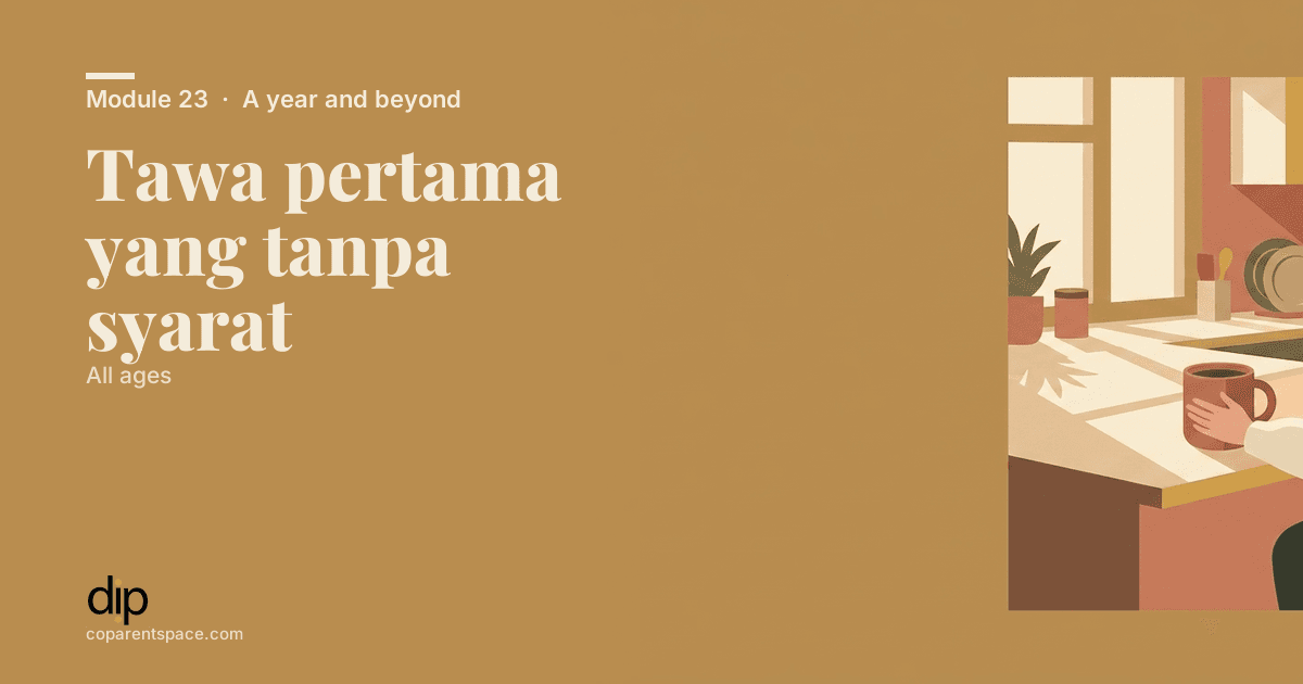 Tawa pertama yang tanpa syarat