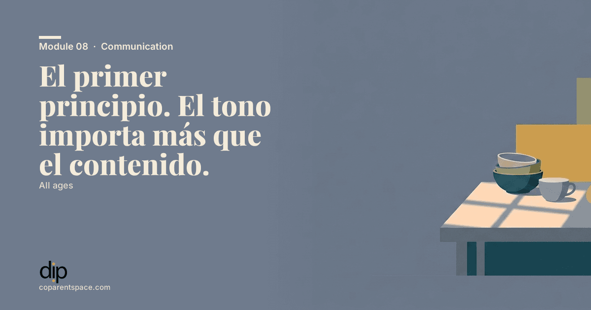 El primer principio. El tono importa más que el contenido.