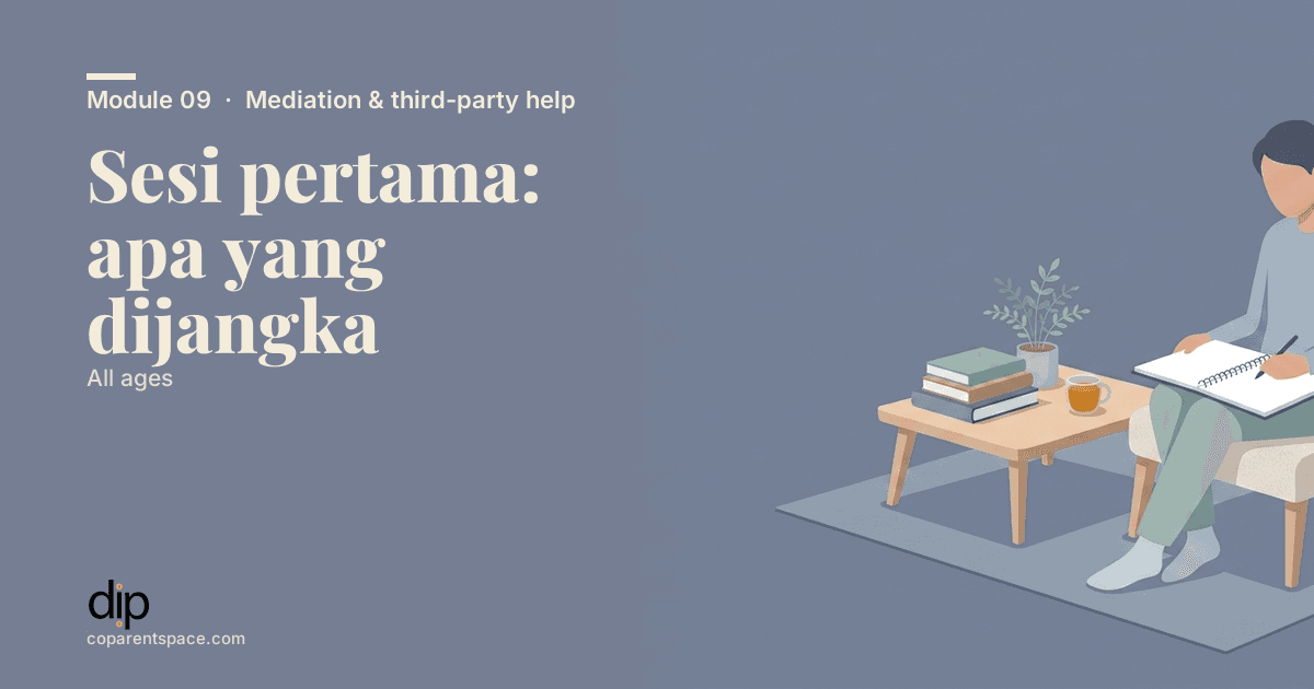 Sesi pertama: apa yang dijangka
