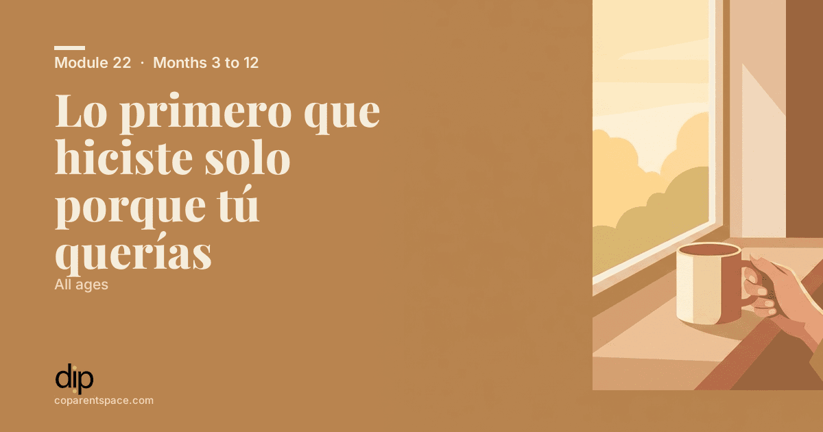 Lo primero que hiciste solo porque tú querías