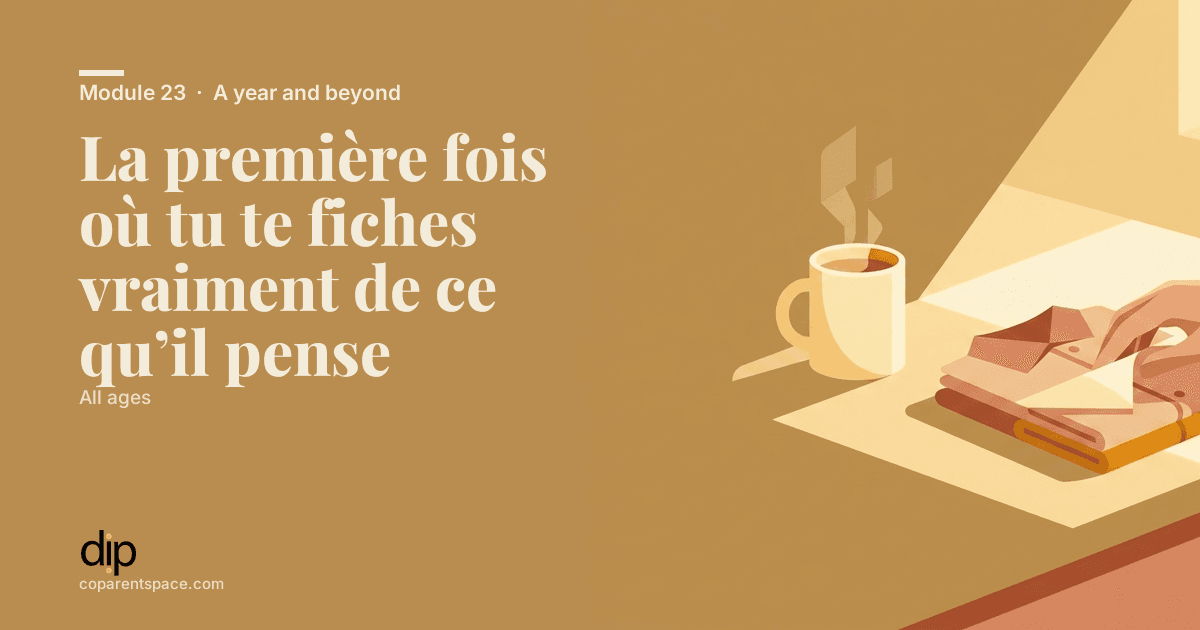 La première fois où tu te fiches vraiment de ce qu’il pense
