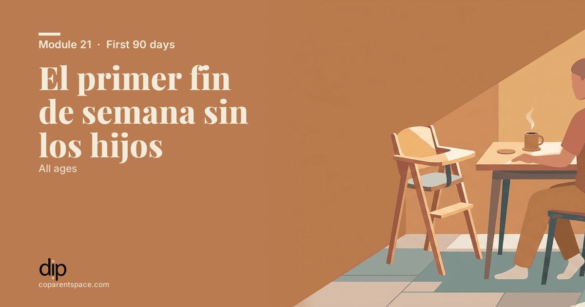 El primer fin de semana sin los hijos