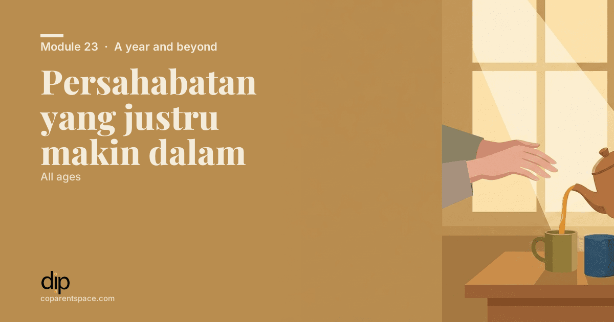 Persahabatan yang justru makin dalam