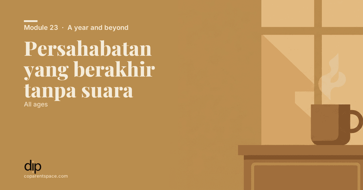 Persahabatan yang berakhir tanpa suara