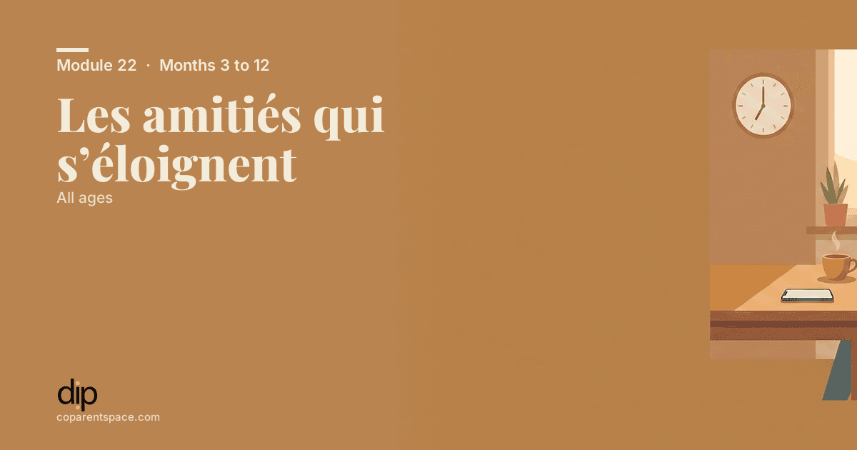 Les amitiés qui s’éloignent