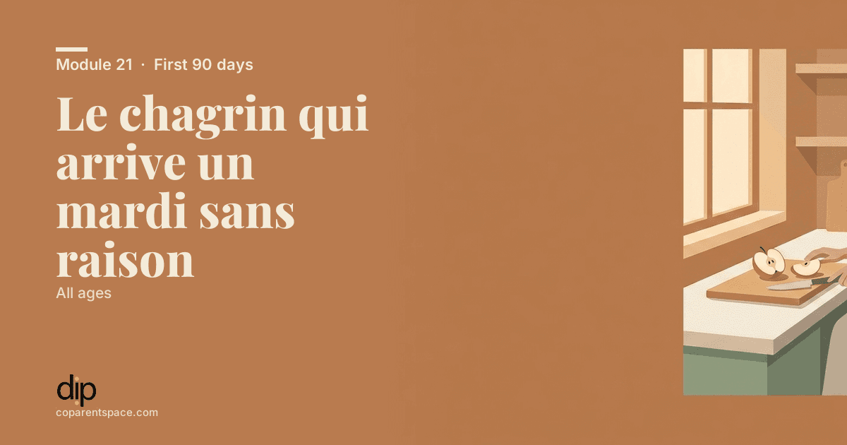 Le chagrin qui arrive un mardi sans raison