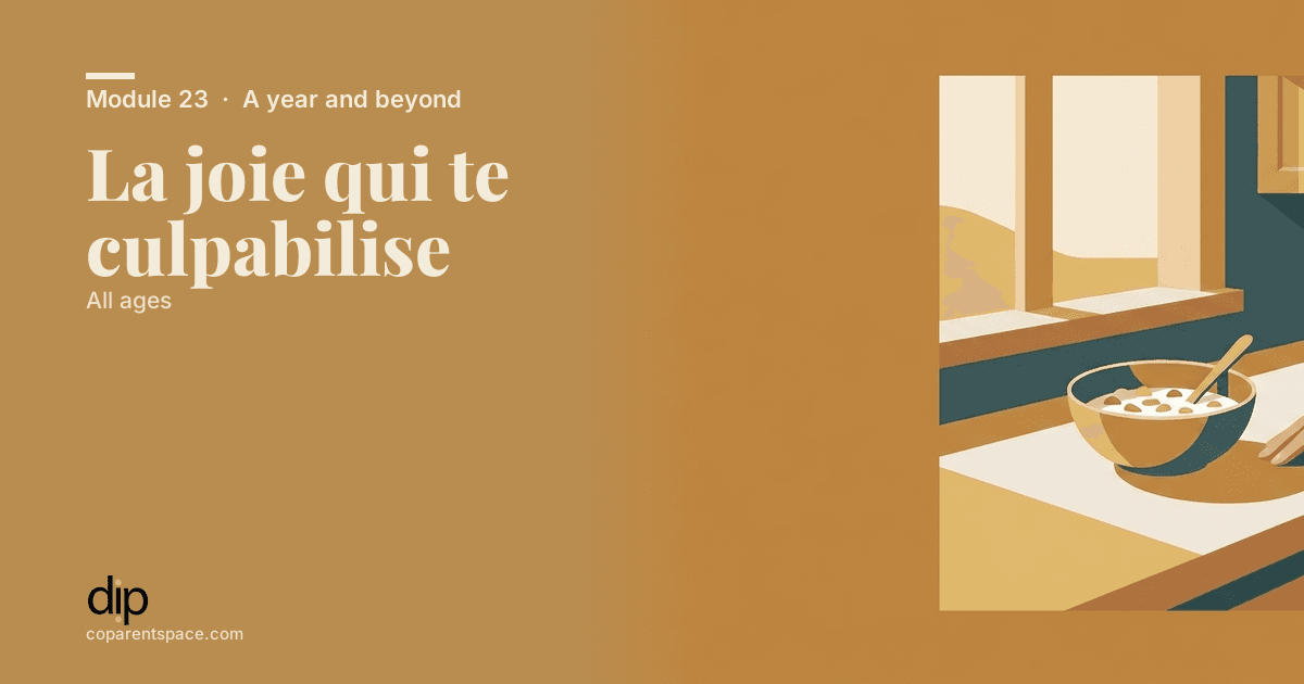 La joie qui te culpabilise