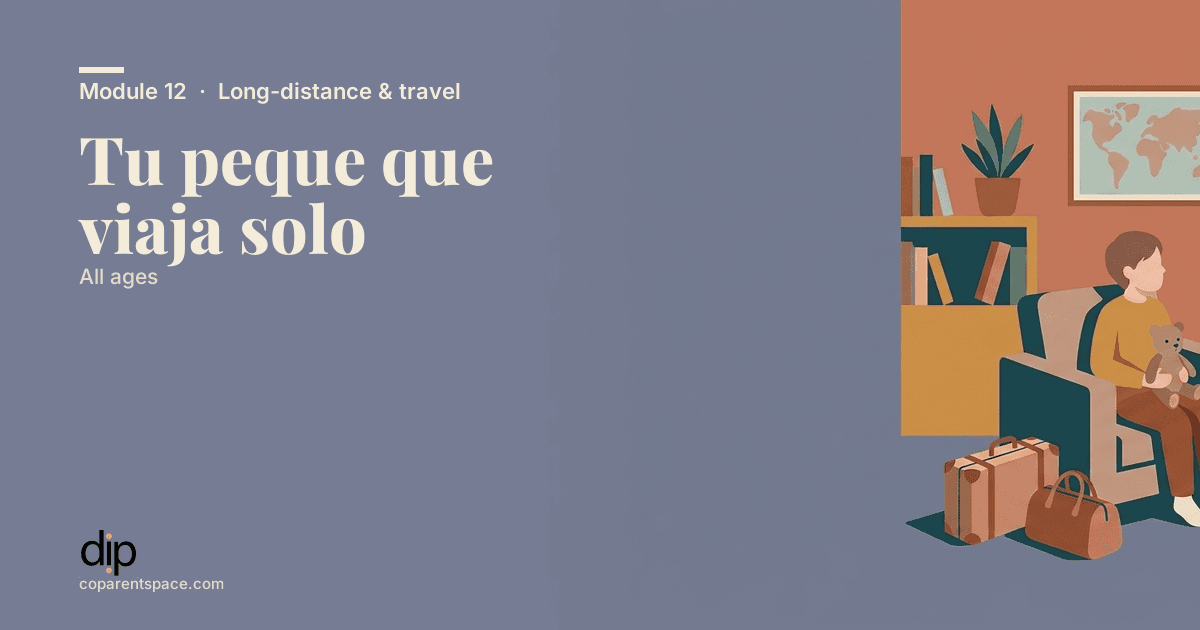 Tu peque que viaja solo