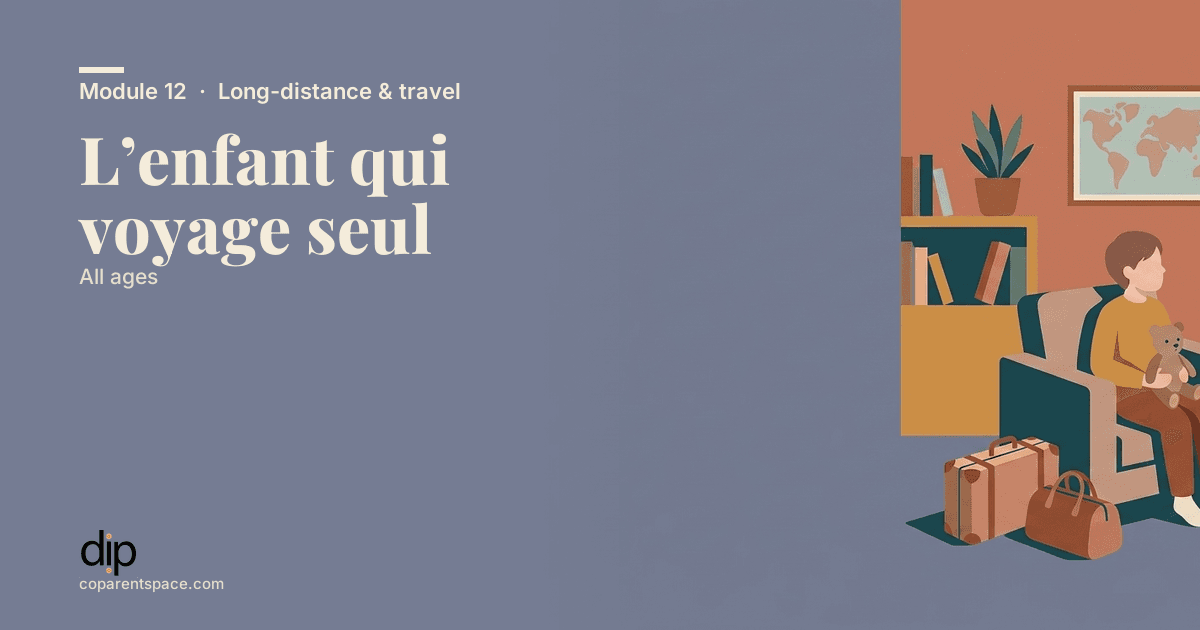 L’enfant qui voyage seul