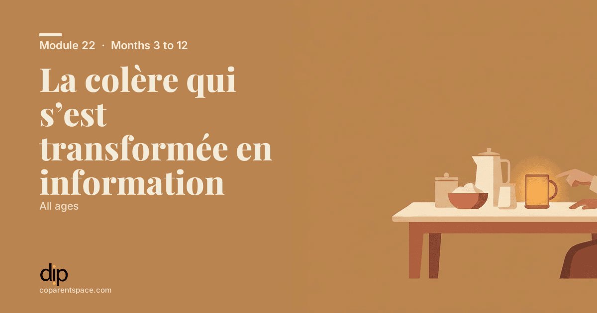 La colère qui s’est transformée en information