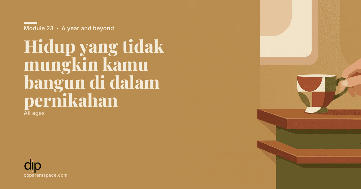 Hidup yang tidak mungkin kamu bangun di dalam pernikahan