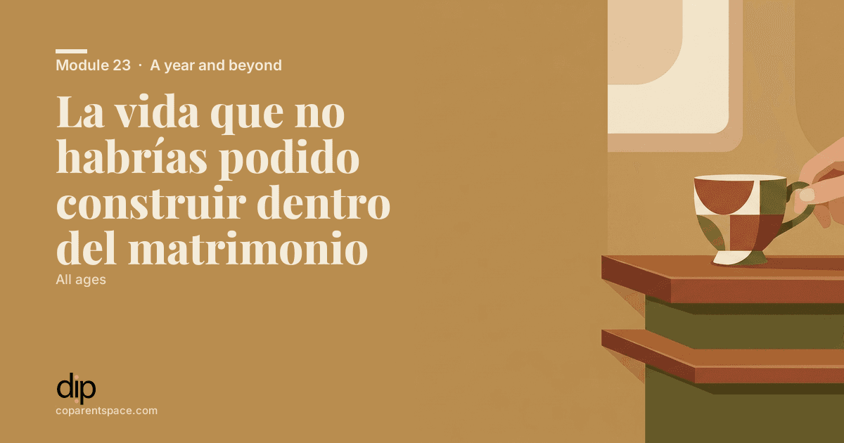 La vida que no habrías podido construir dentro del matrimonio
