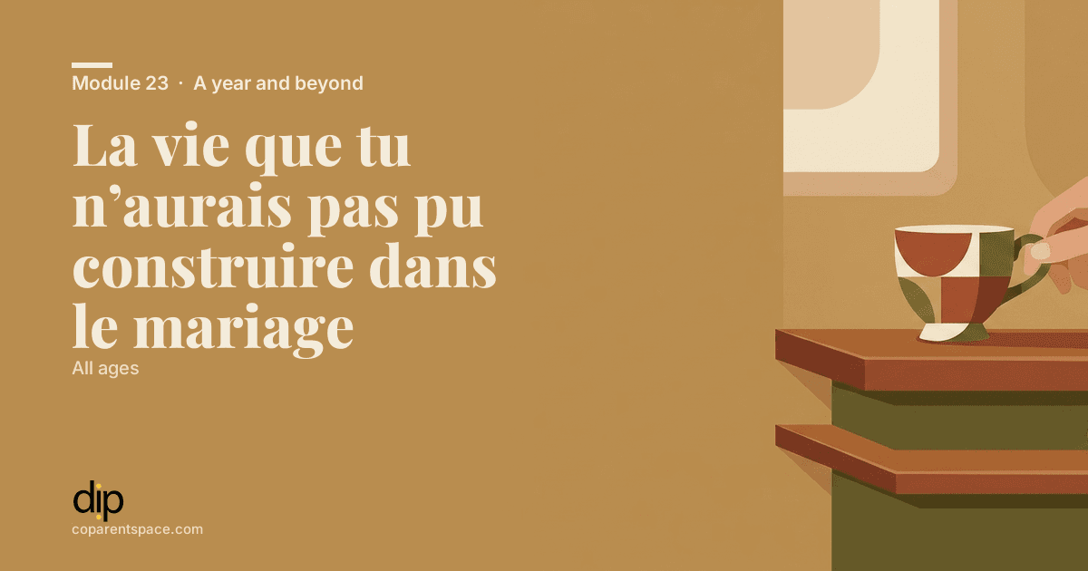 La vie que tu n’aurais pas pu construire dans le mariage