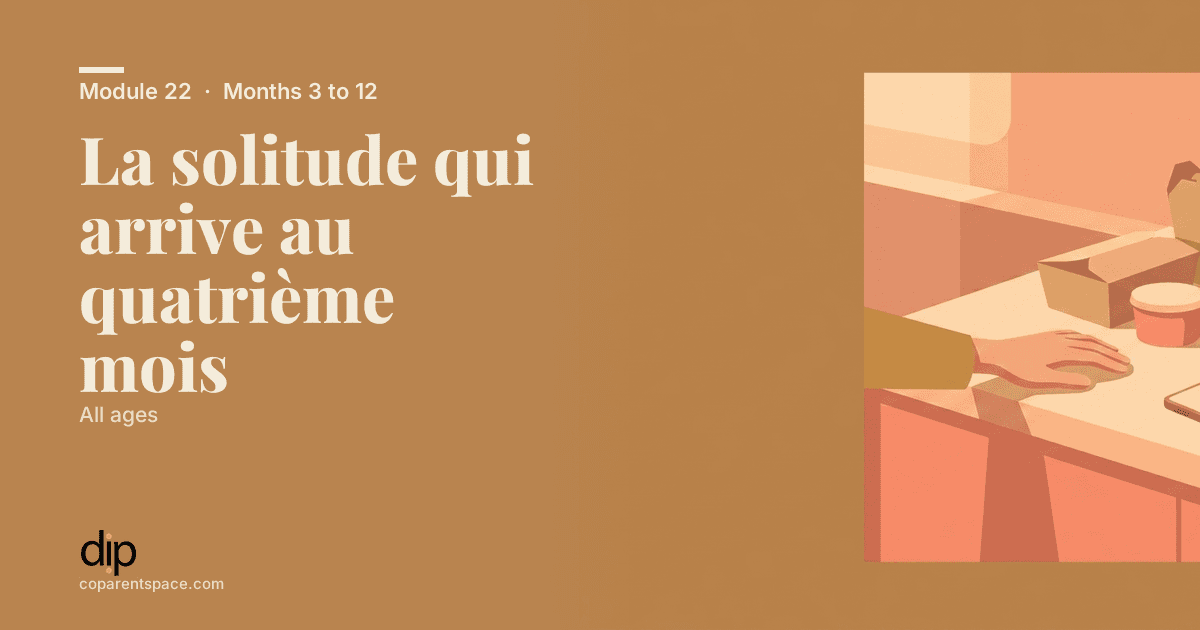 La solitude qui arrive au quatrième mois
