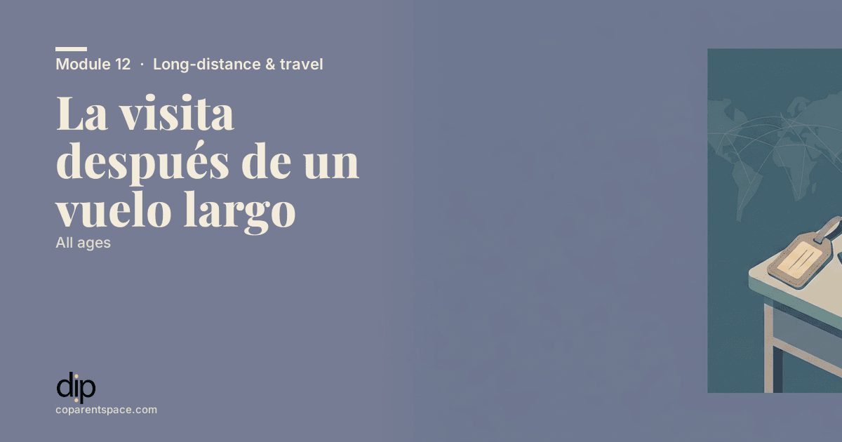 La visita después de un vuelo largo