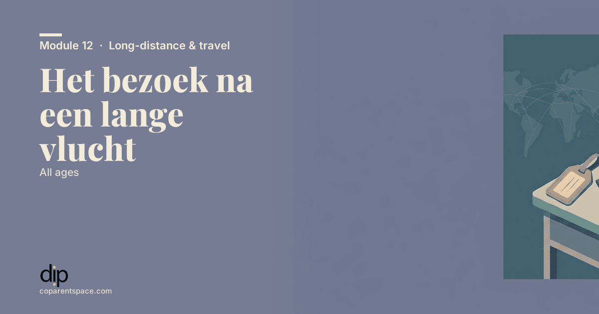 Het bezoek na een lange vlucht