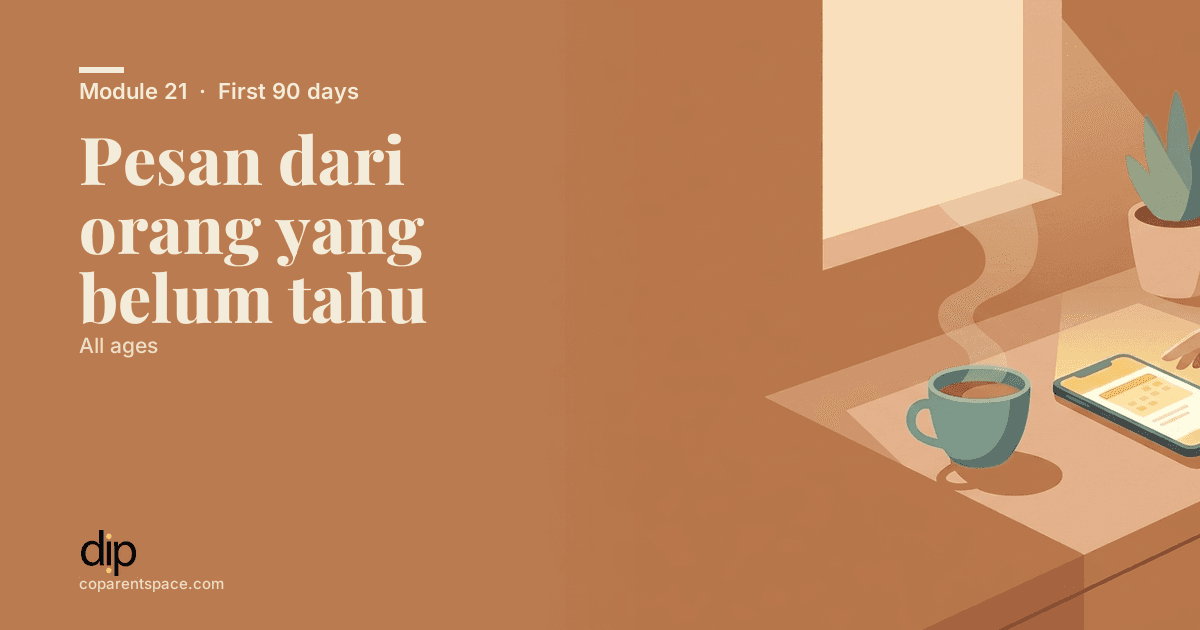 Pesan dari orang yang belum tahu