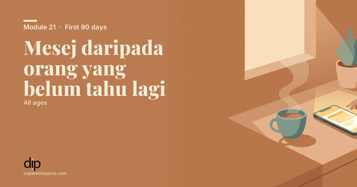 Mesej daripada orang yang belum tahu lagi