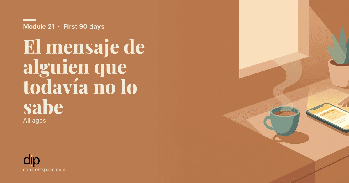 El mensaje de alguien que todavía no lo sabe