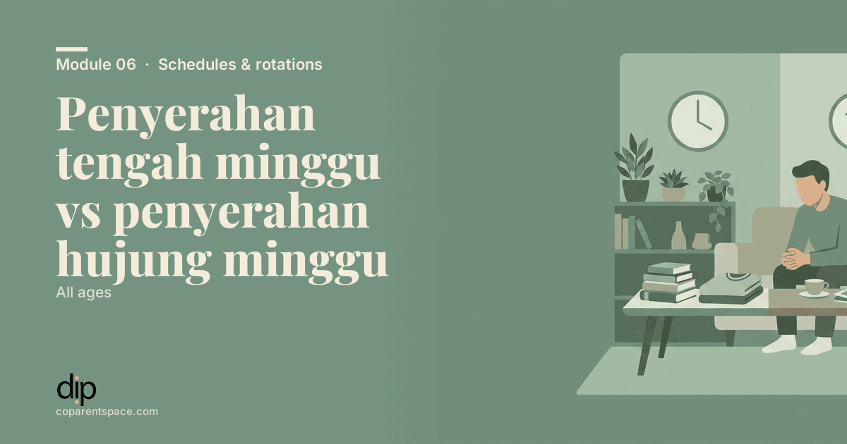 Penyerahan tengah minggu vs penyerahan hujung minggu