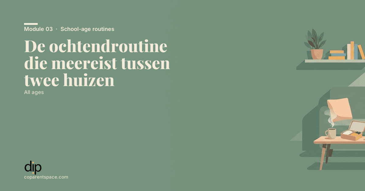 De ochtendroutine die meereist tussen twee huizen