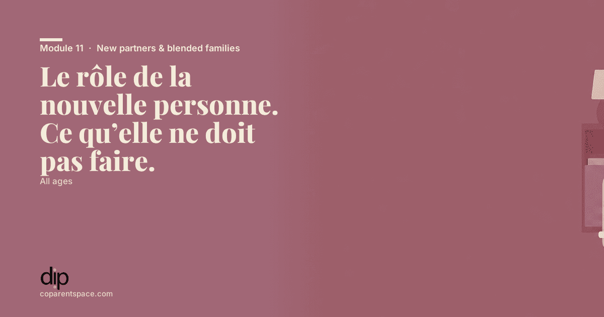 Le rôle de la nouvelle personne. Ce qu’elle ne doit pas faire.