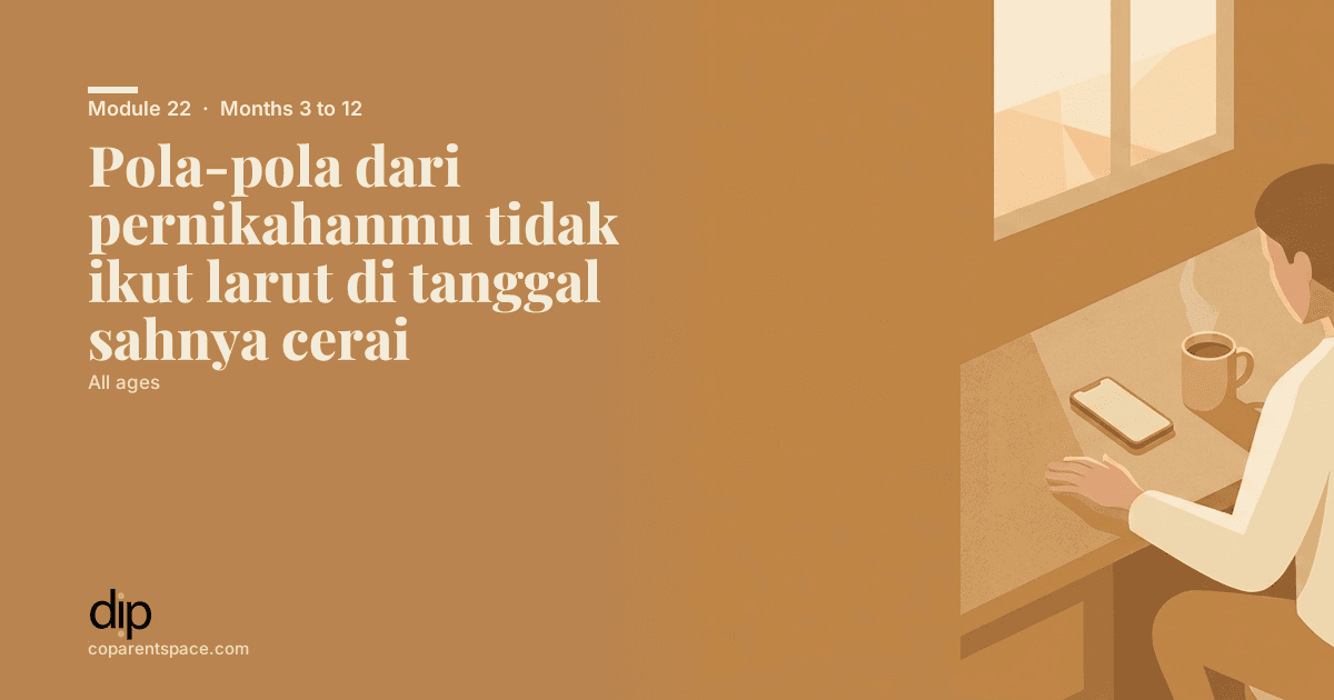 Pola-pola dari pernikahanmu tidak ikut larut di tanggal sahnya cerai