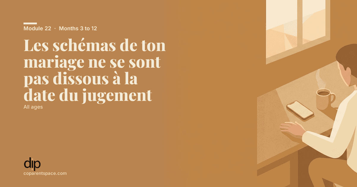 Les schémas de ton mariage ne se sont pas dissous à la date du jugement