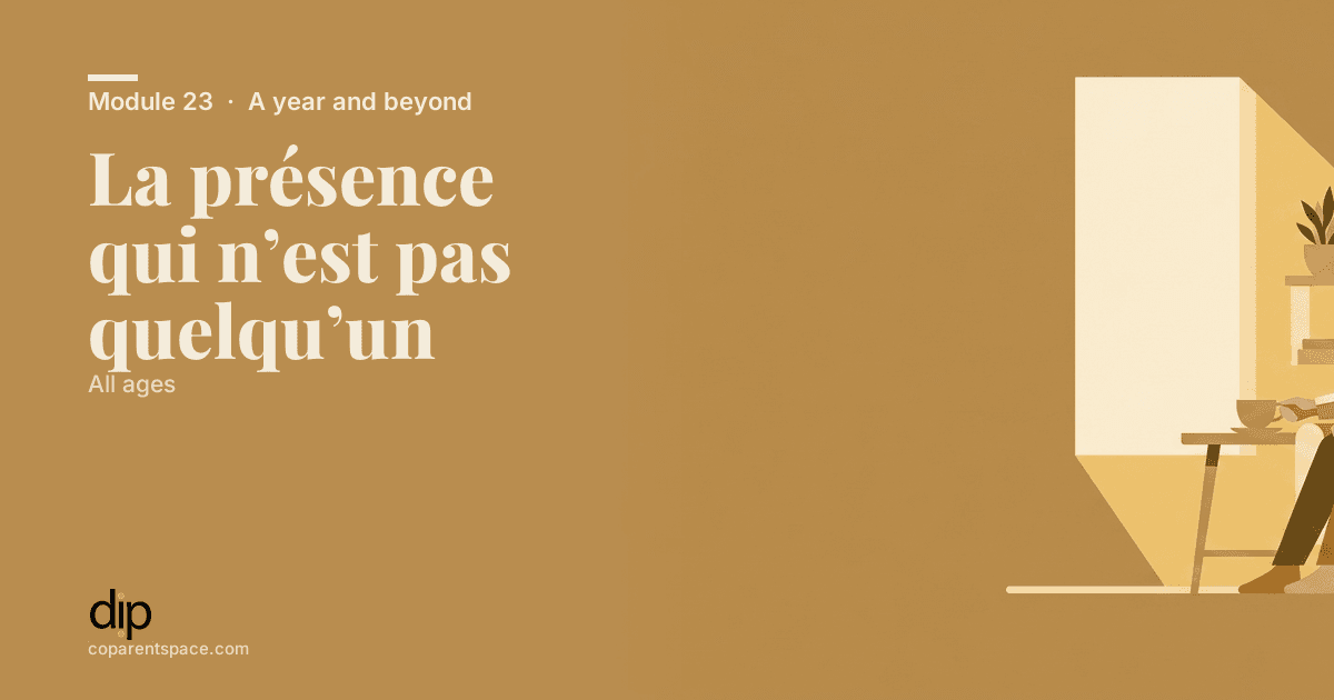 La présence qui n’est pas quelqu’un