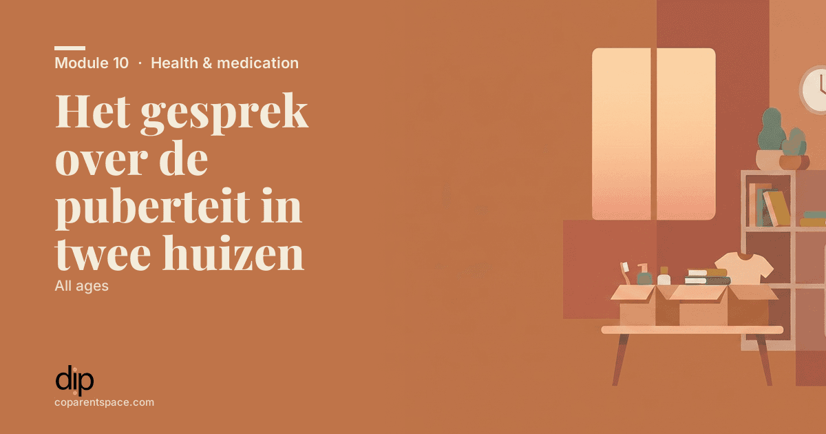 Het gesprek over de puberteit in twee huizen