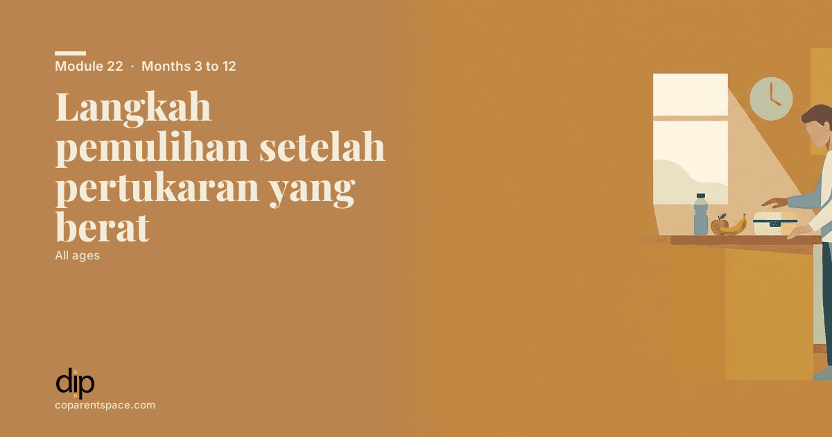 Langkah pemulihan setelah pertukaran yang berat