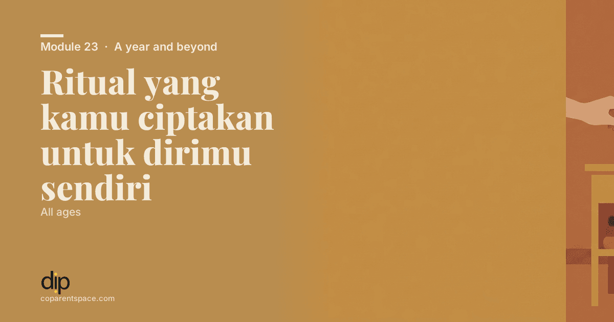 Ritual yang kamu ciptakan untuk dirimu sendiri