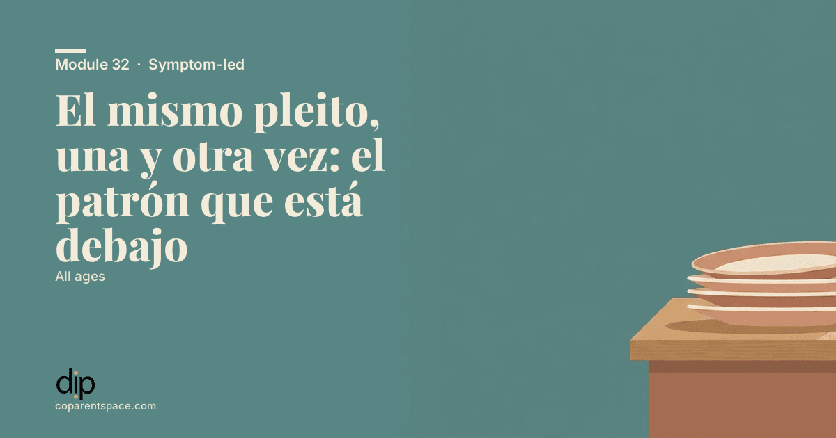 El mismo pleito, una y otra vez: el patrón que está debajo