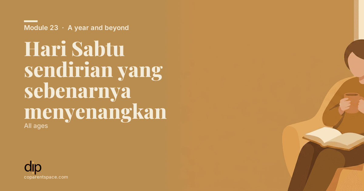 Hari Sabtu sendirian yang sebenarnya menyenangkan