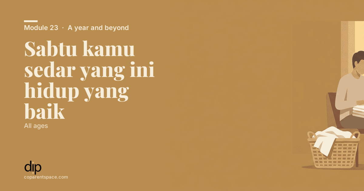 Sabtu kamu sedar yang ini hidup yang baik