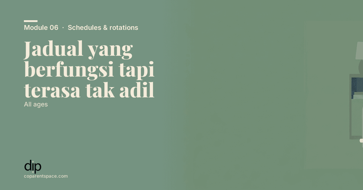Jadual yang berfungsi tapi terasa tak adil
