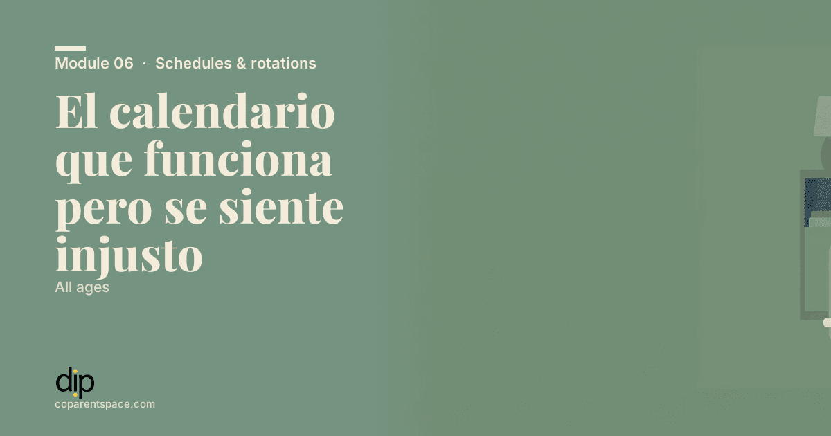 El calendario que funciona pero se siente injusto
