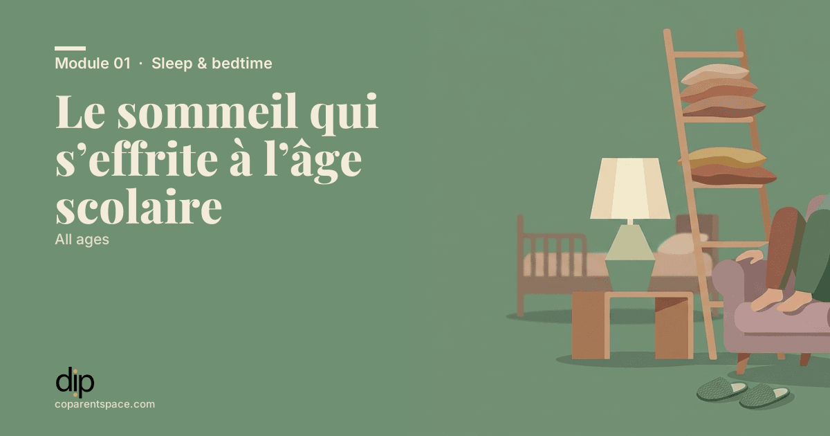Le sommeil qui s’effrite à l’âge scolaire