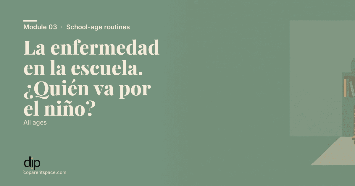 La enfermedad en la escuela. ¿Quién va por el niño?