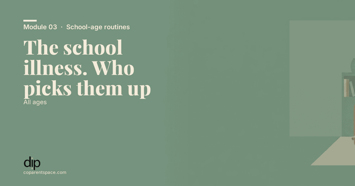 De ziekmelding van school. Wie haalt het kind op?