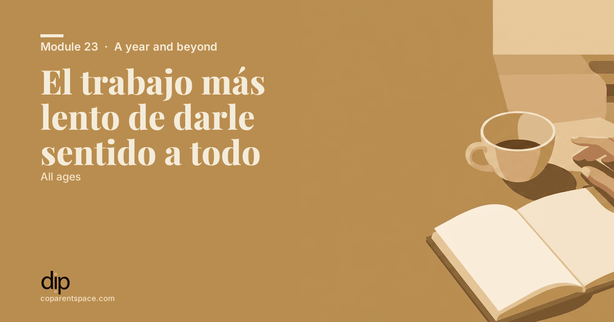 El trabajo más lento de darle sentido a todo