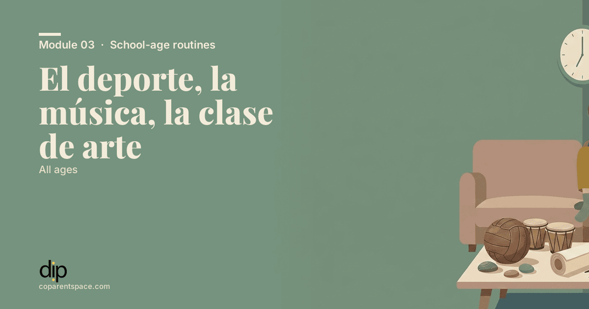 El deporte, la música, la clase de arte