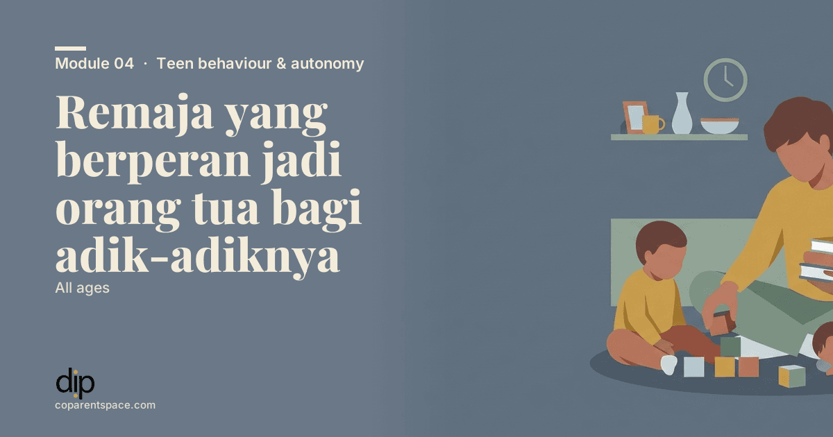 Remaja yang berperan jadi orang tua bagi adik-adiknya
