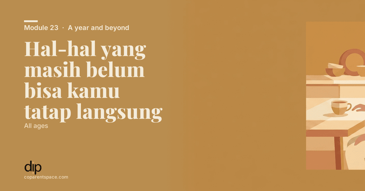 Hal-hal yang masih belum bisa kamu tatap langsung