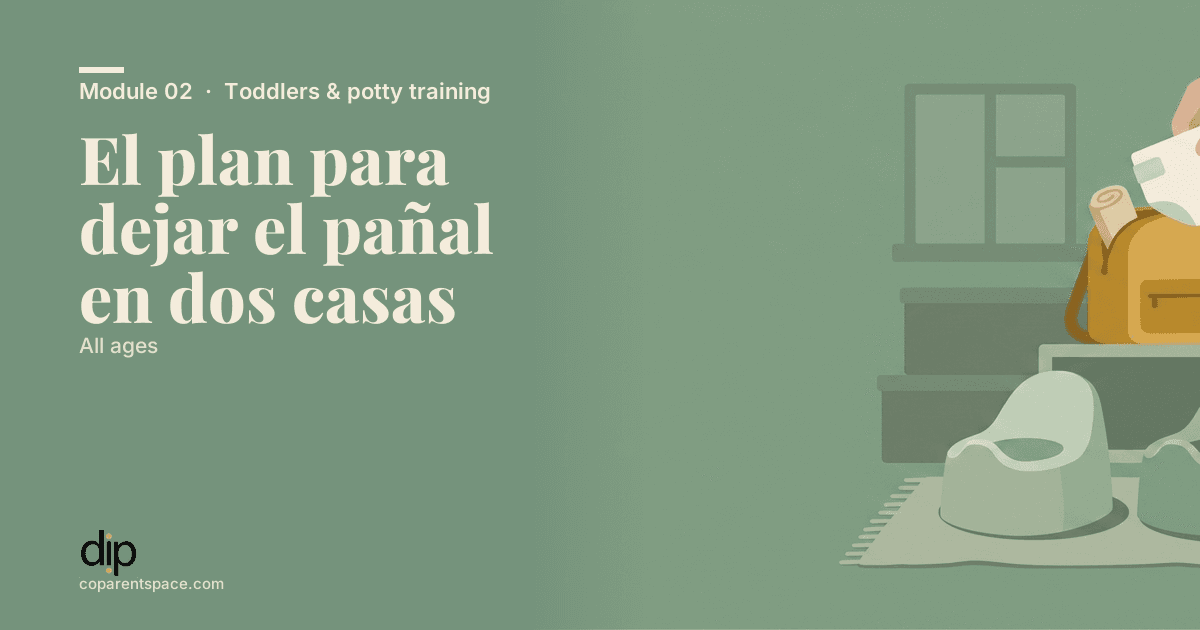 El plan para dejar el pañal en dos casas