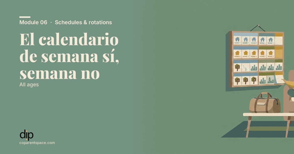 El calendario de semana sí, semana no